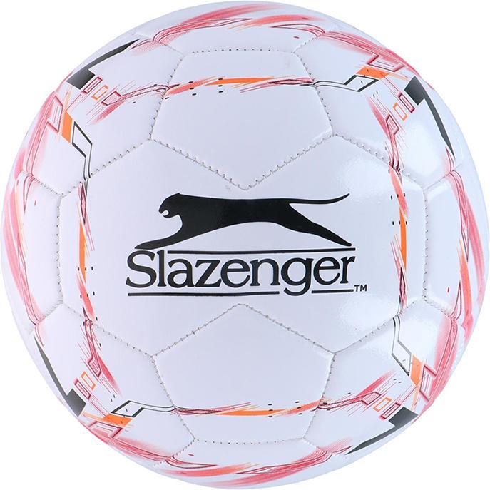 Slazenger - Fussballball Grösse 5 (weiss / rot)