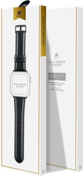 Actual product image Dux Ducis Business Series Genuine Leather Replacement Strap (44 mm, 45 mm, 42 mm, Genuine leather, Apple Watch Series 4, Apple Watch Series 5, Apple Watch Series 6, Apple Watch Series 7, Apple Watch Series 8, Apple Watch Series 9, Apple Watch SE, Apple Watch Series 1, Apple Watch Series 2, Apple Watch Series 3)