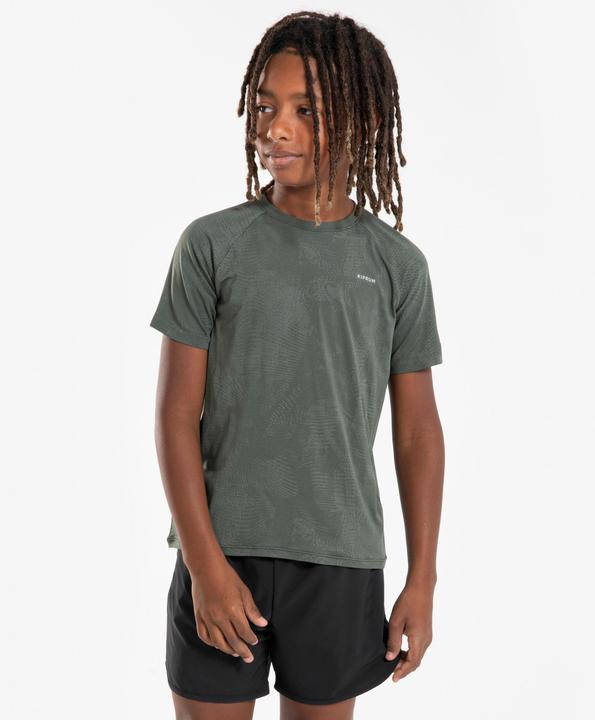 Actual product image Kiprun Laufshirt kurzarm Kinder nahtlos - TS Light 900 khaki (164)