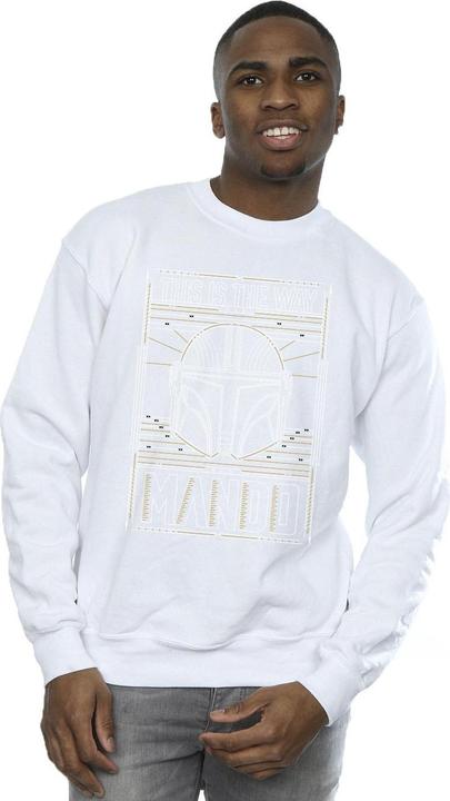 Produktbild Star Wars The Mandalorian The Way Outline Helm Sweatshirt (XL)