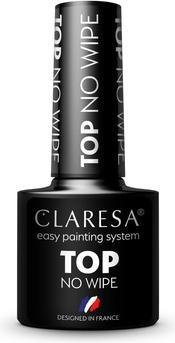 Claresa Top No Wipe top curing for hybrid varnish without washing 5g (Durchsichtig, UV-Gel Lack)