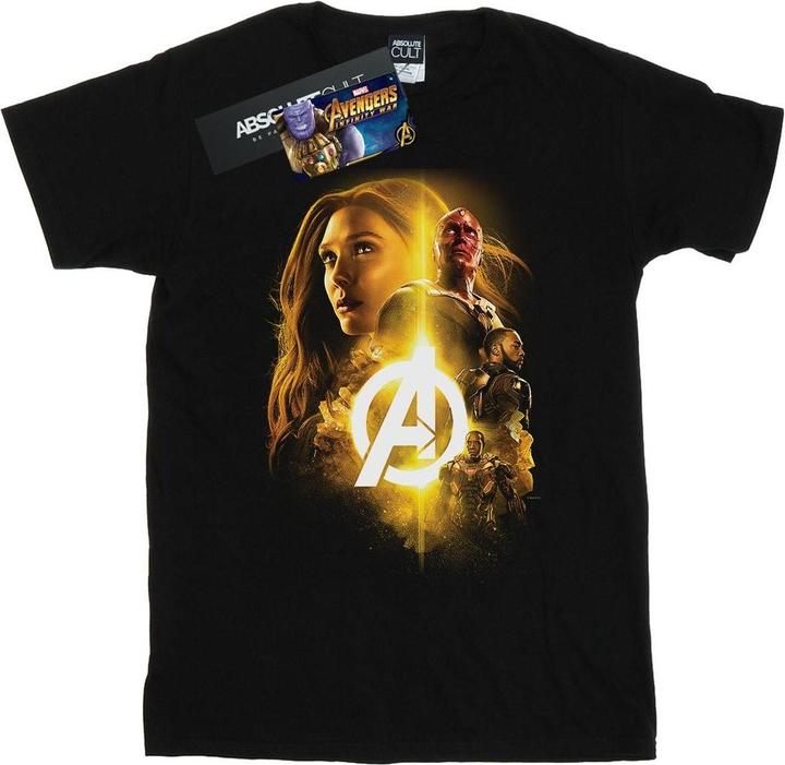 Actual product image Mens Avengers Infinity War Vision Witch Team Up T-Shirt (L)