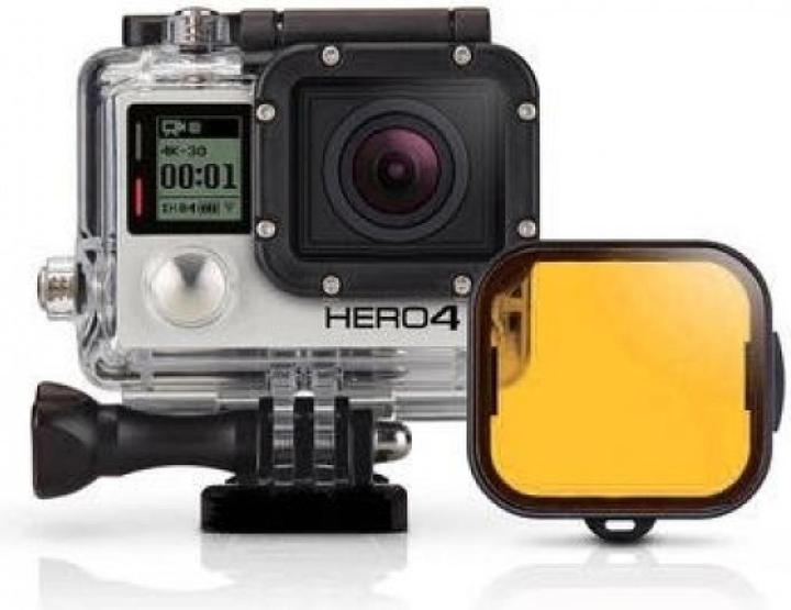 Actual product image PowerGuard GoPro Dive Filter yellow for GoPro Hero 3+ and Hero 4 for Dive Housing (4)