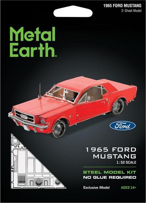 Actual product image Metal Earth 1965 Ford Mustang Coupe (Red)