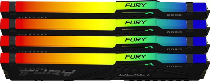 Produktbild Kingston Fury Beast RGB (4 x 16GB, 6000 MHz, DDR5-RAM, DIMM)
