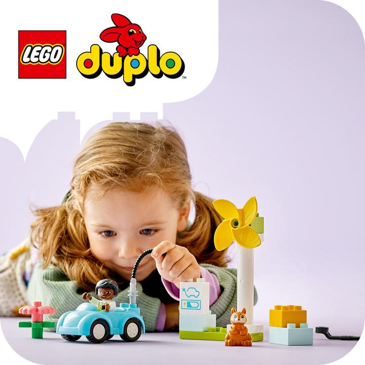 Actual product image LEGO Wind turbine and electric car (10985)