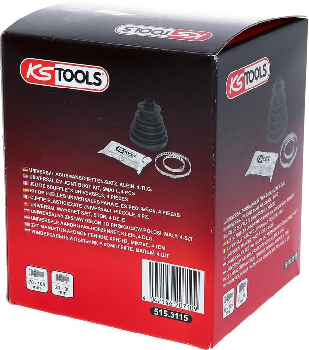 Immagine prodotto KS Tools Set di stivali universali per assali, piccoli, 4 pezzi.