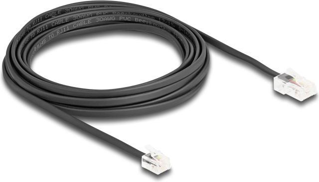 Immagine prodotto Delock Cavo telefonico da spina RJ45 a spina RJ11 nero 5 m
