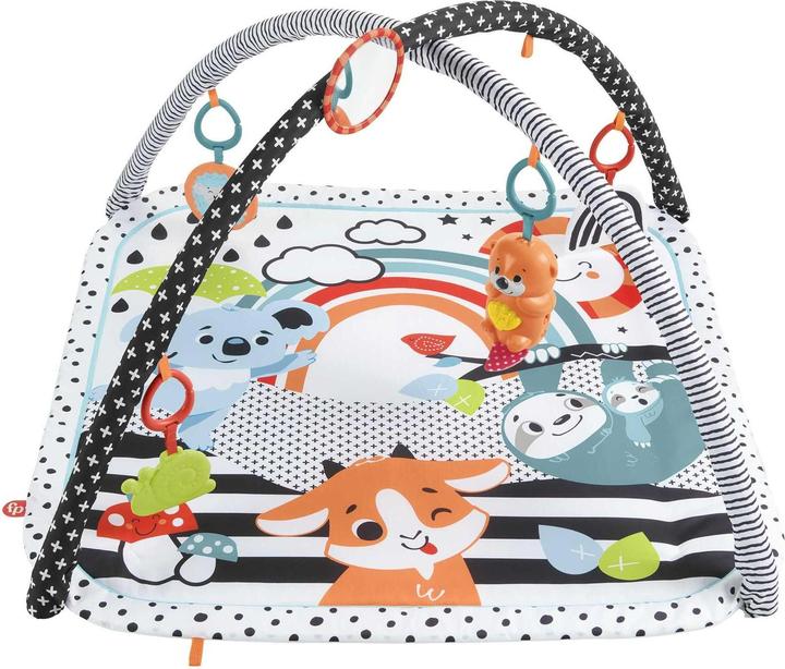 Fisher-Price Couverture de jeu contrastée Amis des animaux