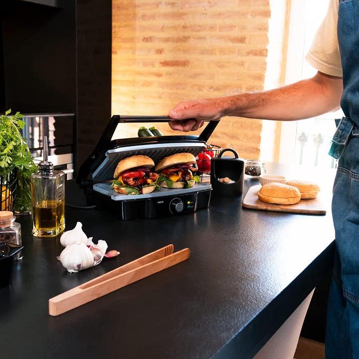 Produktbild Cecotec Grill électrique Rock'n Grill 1500 Stone Ceramic Mix&Grill (Noir/Gris)