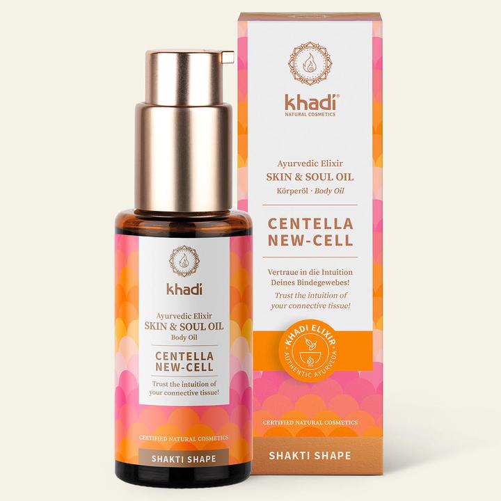 Produktbild Khadi Ayurvedisches Körperöl CENTELLA NEW - CELL - Regenerierendes Bindegewebsöl (Körperöl, 50 ml)