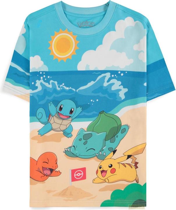 Difuzed POKEMON - Jour à la plage - T-shirt Homme (L) (L)