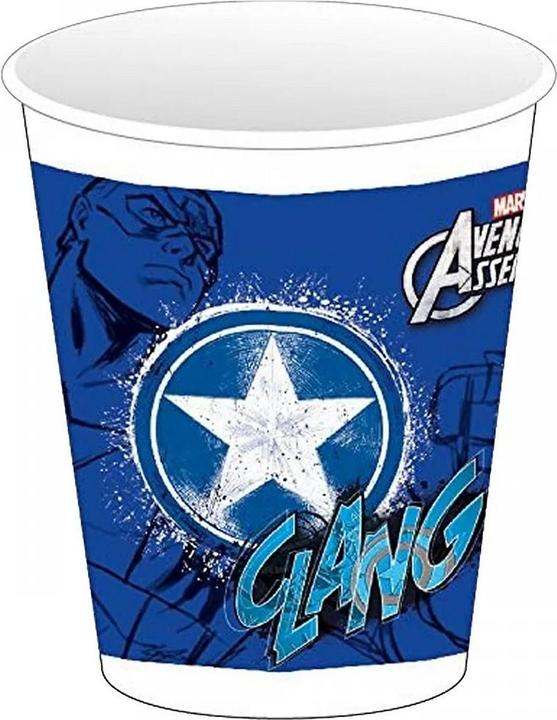 Image du produit Marvel Gobelet en plastique Captain America 200ml (lot de 8) (8 x)