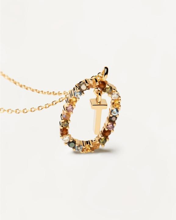 Actual product image Pd Paola New Letters T Necklace (Silver 925, 50 cm)