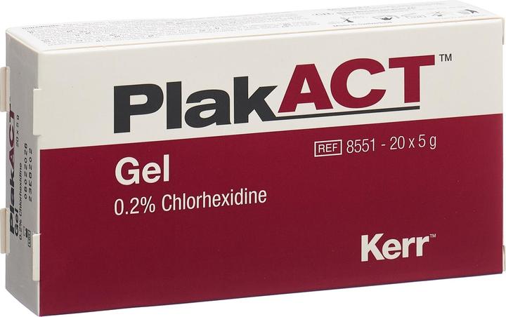 PlakACT Gel 0.2% Chlorhexidin 20 Tb 5g (20 x, 489.60 ml, 178 g)