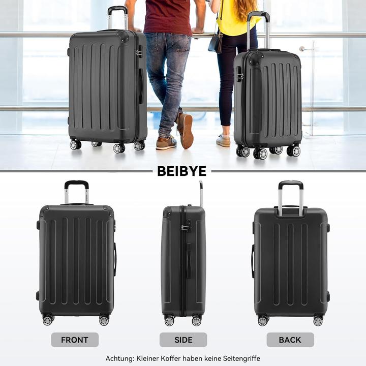 Image du produit Beibye Hartschalen-Reisekoffer-Set (110 l, Bagage à main (jusqu'à 50l), M (50 - 90l), L (90 - 115l))