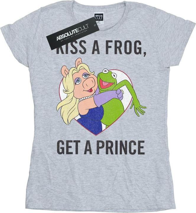 Actual product image Disney Womens/Ladies The Muppets Kiss A Frog Cotton T-Shirt (XXL)