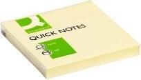 Actual product image Q-Connect Notesblok med lim 100 ark gul papir L76xW76xH10mm,12 pcs/pk (12 pcs.)