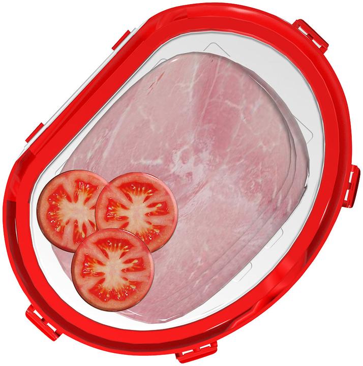 Produktbild Rosenstein & Söhne 2er-Set Frischhaltedosen für Wurst- und Käse-Aufschnitt