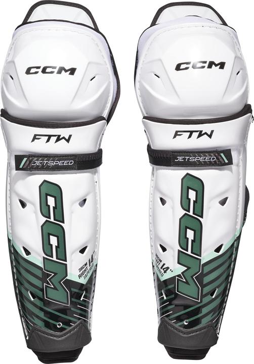 CCM JetSpeed FTW SR hockey shin guards for women (15"/38cm) (38 C)