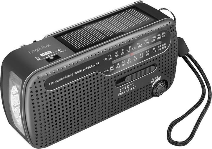 Produktbild LogiLink Dynamo-Handkurbel-Radio (UKW, MW, KW)