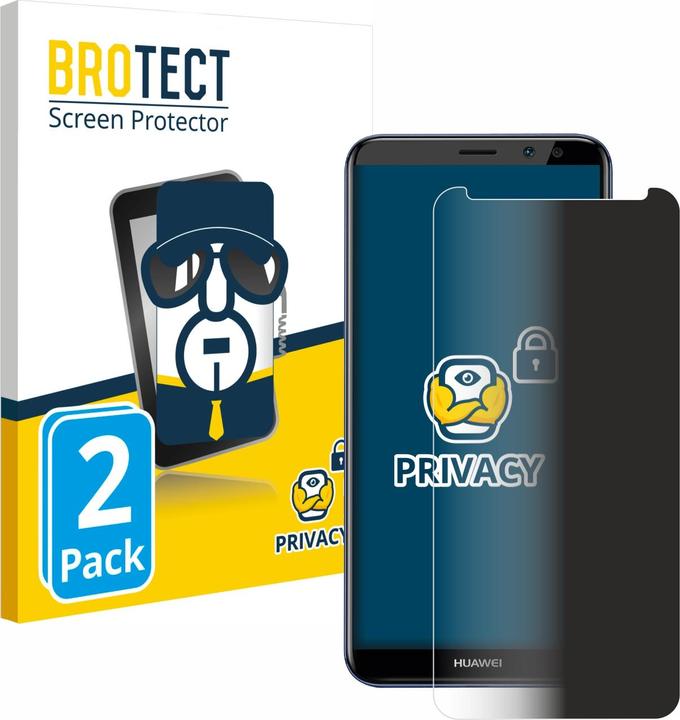 Produktbild BROTECT Sichtschutzfolie Anti-Spy Privacy Folie Blaulicht-Schutz (2 Stück, Huawei Mate 10 Lite)