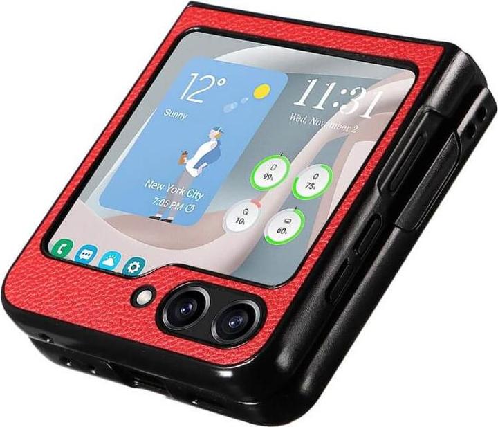 Actual product image Cover-Discount Galaxy Z Flip5 - Hybrid Protective Cover red (Samsung Galaxy Z Flip5)