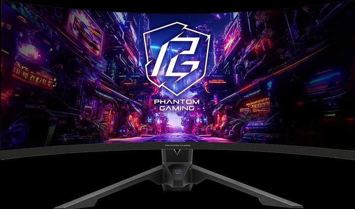 Actual product image AsRock ECRAN INCURVÉ 34 PHANTOM GAMING PG34QRT3A WQHD 180HZ (NOIR) (3440 x 1440 pixels, 34")