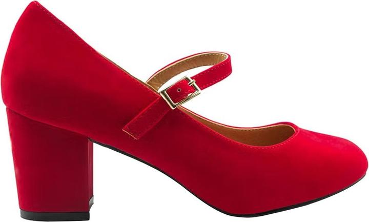 Actual product image Where's That From Womens/Ladies Araceli Suede Wide Block Heel Mary Janes (39)