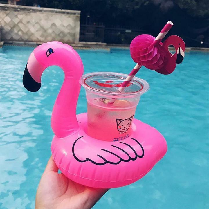 Image du produit JTI Porte-gobelet gonflable - Flamingo
