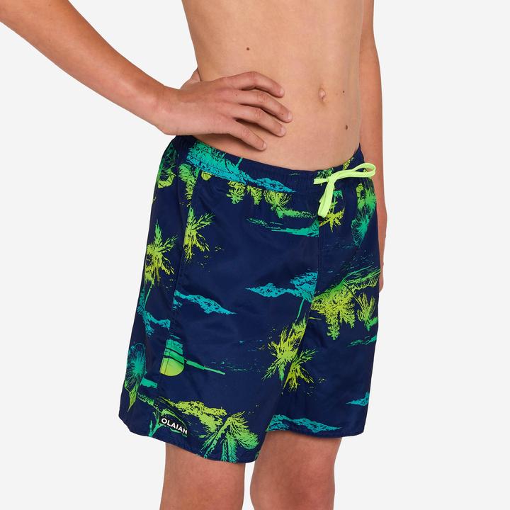 Produktbild Olaian Boardshorts Surfen Jungen mit Taschen 100 Stories dunkelblau (10, 11, 12)