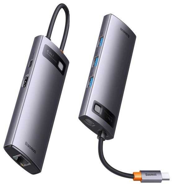 Produktbild Baseus Metal Gleam Series 9-in-1 Multifunctional Type-C HUB Docking Station (USB-C, 9 Ports)