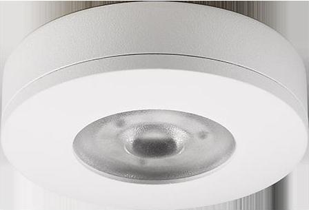 Image du produit Sg Luminaires Point lumineux LED LEDSTAR 2,4W 2700K 140lm Konv IP54 Ø82x22mm (140 lm)
