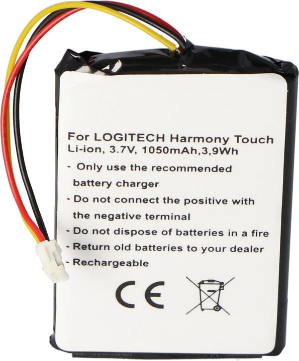 Produktbild Logitech Akku 915-000198, Harmony Touch, Harmony Ultimate (1 Stk., Gerätespezifisch, 1050 mAh)