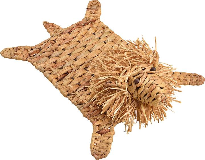 Image du produit Natura Punto Figurine décorative Lion couché en jacinthe d'eau