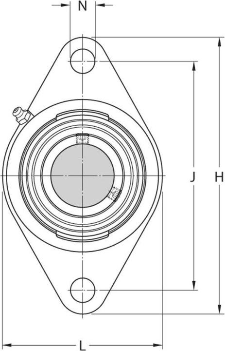 Actual product image SKF Y-bearing flanged units (Bearing housing)