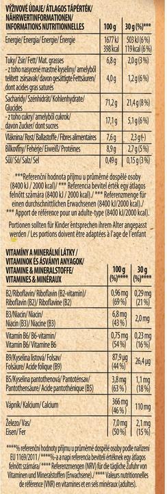 Valori nutrizionali e ingredienti Fitness Cioccolato Cereali (375 g)