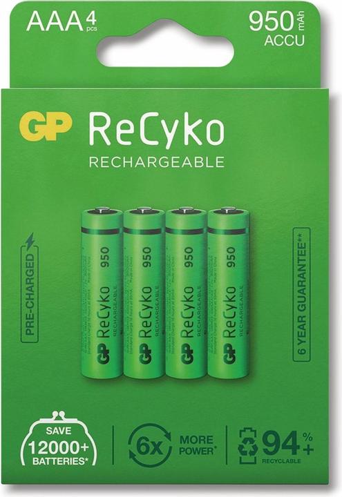 Immagine prodotto GP Batteries Set di batterie GP 4 (4 pz., AAA, 950 mAh)