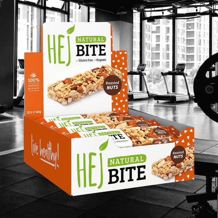 Actual product image HEJ Nutrition Natural Bite (12 x 40g) (Roasted nuts, 1 pcs., 480 g)