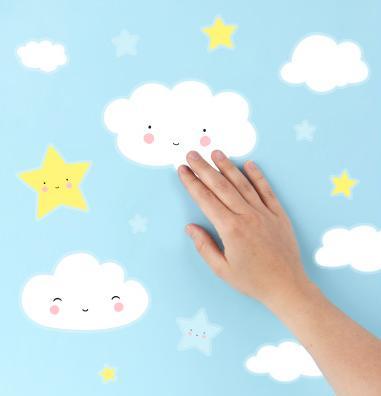 Image du produit A Little Lovely Company Sticker mural nuage