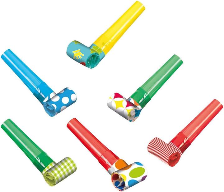 Actual product image Papstar Party whistle 6er set