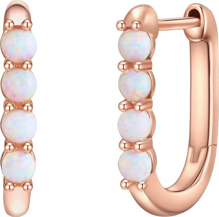 Glanzstücke München Damen Sterling Silber Opal (synth.) roségold - 28467 (Sterling Silber)