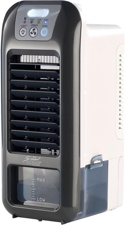 Actual product image Sichler Mobile battery-powered evaporative air cooler with LED light