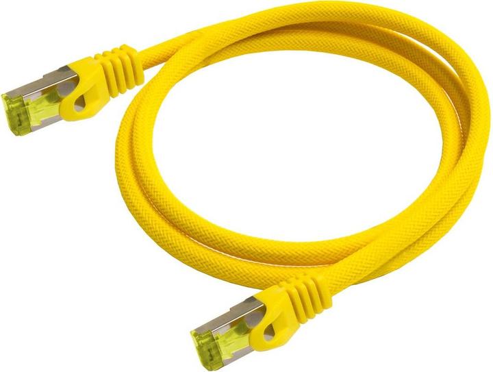 Produktbild Python ® Series RJ45 Patchkabel mitCat.7 Rohkabel, Rastnasenschutz (RNS®) und Nylongeflecht, S/FTP, PiMF, h (S/FTP, CAT7, 30 m)