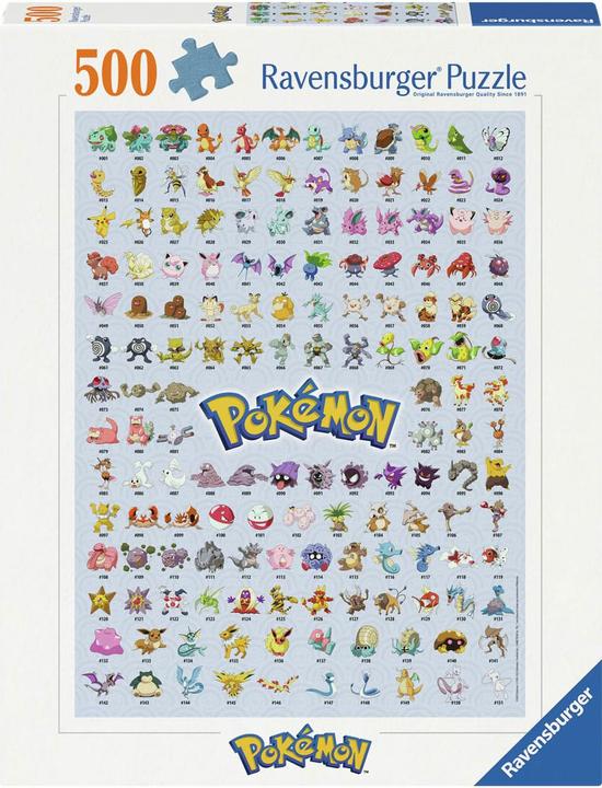 Produktbild Ravensburger Die ersten 151 Pokémon (500 Teile)