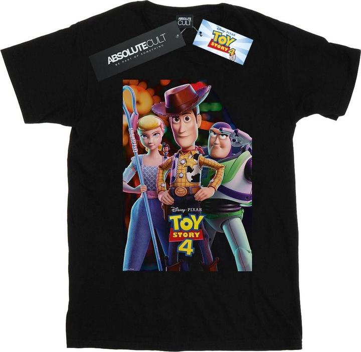 Immagine prodotto Disney Toy Story 4 Buzz Woody And Bo Peep Poster Maglietta Ampia Donna (3XL)