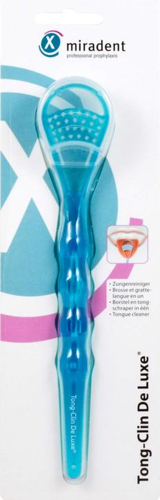 Image du produit Miradent Tong-Clin De Luxe bleu gratte-langue (Racleur de langue, 1 x)