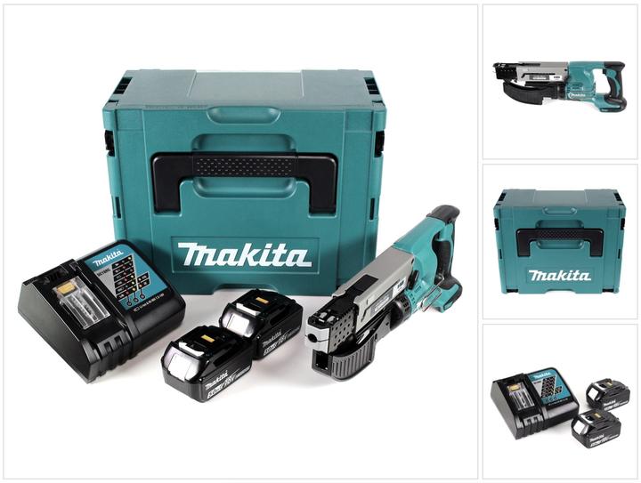 Produktbild Makita 18V Akku-Magazinschrauber DFR550RTJ 2x 5.0Ah Akku (Akkubetrieb)