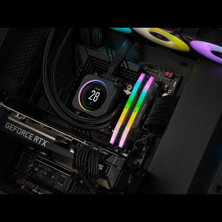 Image du produit Corsair Vengeance RGB (2 x 16GB, 5200 MHz, RAM DDR5, DIMM)