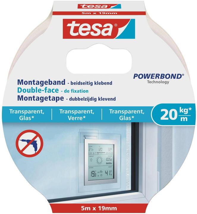 Actual product image tesa Mounting tape glass (19 mm)